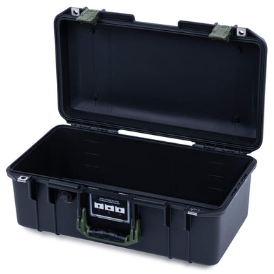 Pelican 1506 Air Case, Black with OD Green Handles & Latches None (Case Only) ColorCase 015060-0000-110-131