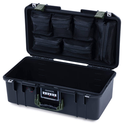 Pelican 1506 Air Case, Black with OD Green Handles & Latches ColorCase