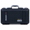 Pelican 1506 Air Case, Black with Silver Handles & Latches ColorCase