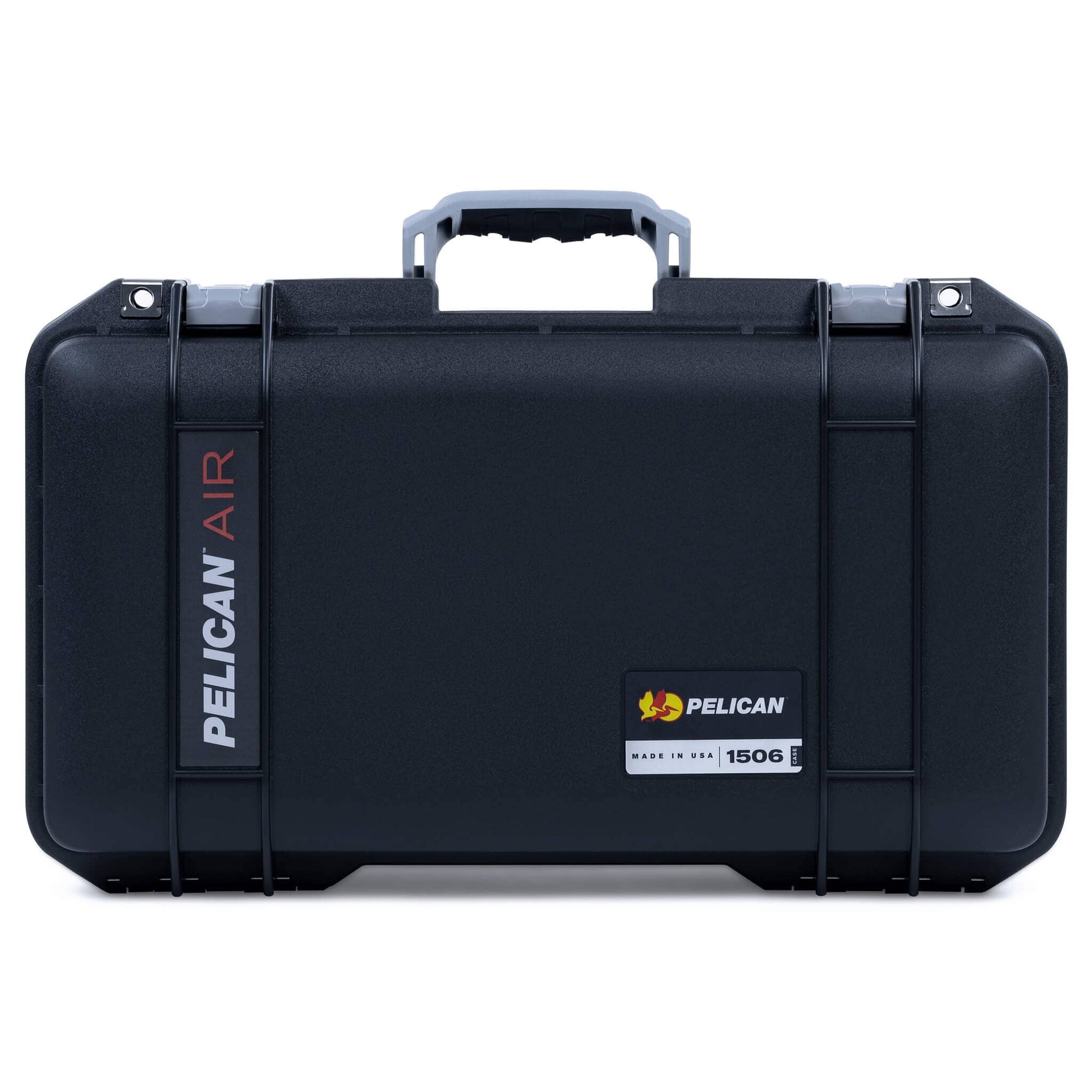 Pelican 1506 Air Case, Black with Silver Handles & Latches ColorCase 