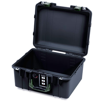 Pelican 1507 Air Case, Black with OD Green Handle & Latches None (Case Only) ColorCase 015070-0000-110-131