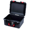 Pelican 1507 Air Case, Black with Red Handle & Latches None (Case Only) ColorCase 015070-0000-110-321