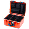 Pelican 1507 Air Case, Orange with Blue Handle & Latches ColorCase