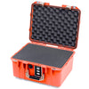 Pelican 1507 Air Case, Orange with Desert Tan Handle & Latches Pick & Pluck Foam with Convolute Lid Foam ColorCase 015070-0001-150-311