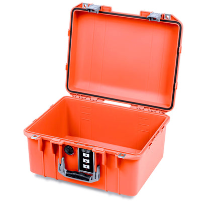 Pelican 1507 Air Case, Orange with Silver Handle & Latches None (Case Only) ColorCase 015070-0000-150-181