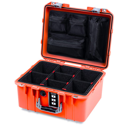 Pelican 1507 Air Case, Orange with Silver Handle & Latches ColorCase