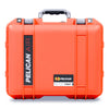 Pelican 1507 Air Case, Orange with Silver Handle & Latches ColorCase