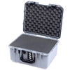 Pelican 1507 Air Case, Silver with Black Handle & Latches Pick & Pluck Foam with Convolute Lid Foam ColorCase 015070-0001-180-111