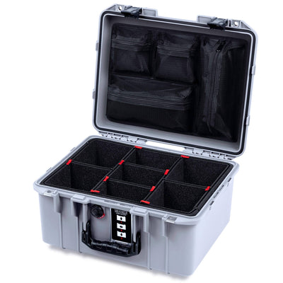 Pelican 1507 Air Case, Silver with Black Handle & Latches ColorCase