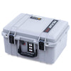 Pelican 1507 Air Case, Silver with Black Handle & Latches ColorCase