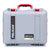 Pelican 1507 Air Case, Silver with Red Handle & Latches ColorCase 