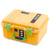 Pelican 1507 Air Case, Yellow with Lime Green Handle & Latches ColorCase