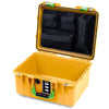 Pelican 1507 Air Case, Yellow with Lime Green Handle & Latches ColorCase