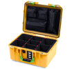 Pelican 1507 Air Case, Yellow with Lime Green Handle & Latches ColorCase