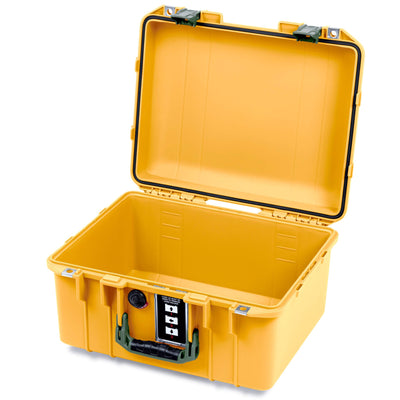 Pelican 1507 Air Case, Yellow with OD Green Handle & Latches None (Case Only) ColorCase 015070-0000-240-131