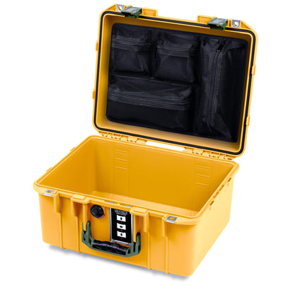 Pelican 1507 Air Case, Yellow with OD Green Handle & Latches ColorCase