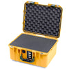 Pelican 1507 Air Case, Yellow with OD Green Handle & Latches Pick & Pluck Foam with Convolute Lid Foam ColorCase 015070-0001-240-131