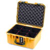 Pelican 1507 Air Case, Yellow with OD Green Handle & Latches TrekPak Divider System with Convolute Lid Foam ColorCase 015070-0020-240-131