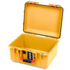 Pelican 1507 Air Case, Yellow with Orange Handle & Latches None (Case Only) ColorCase 015070-0000-240-151