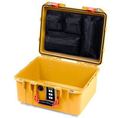 Pelican 1507 Air Case, Yellow with Orange Handle & Latches ColorCase