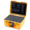 Pelican 1507 Air Case, Yellow with Orange Handle & Latches ColorCase