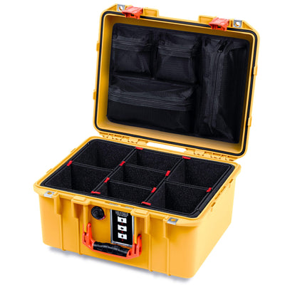 Pelican 1507 Air Case, Yellow with Orange Handle & Latches ColorCase