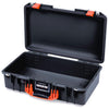 Pelican 1525 Air Case, Black with Orange Handle & Latches None (Case Only) ColorCase 015250-0000-110-151