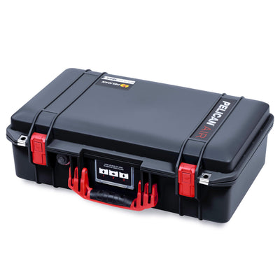 Pelican 1525 Air Case, Black with Red Handle & Latches ColorCase