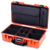 Pelican 1525 Air Case, Orange with Black Handle & Latches TrekPak Divider Sytem with Laptop Computer Pouch ColorCase 015250-0220-150-111