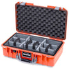 Pelican 1525 Air Case, Orange with Silver Handle & Latches ColorCase