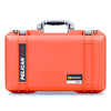 Pelican 1525 Air Case, Orange with Silver Handle & Latches ColorCase