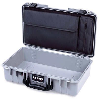 Pelican 1525 Air Case, Silver with Black Handle & Latches ColorCase