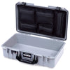 Pelican 1525 Air Case, Silver with Black Handle & Latches Mesh Lid Organizer Only ColorCase 015250-0100-180-111