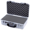 Pelican 1525 Air Case, Silver with Black Handle & Latches Pick & Pluck Foam with Convolute Lid Foam ColorCase 015250-0001-180-111