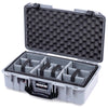 Pelican 1525 Air Case, Silver with Black Handle & Latches ColorCase