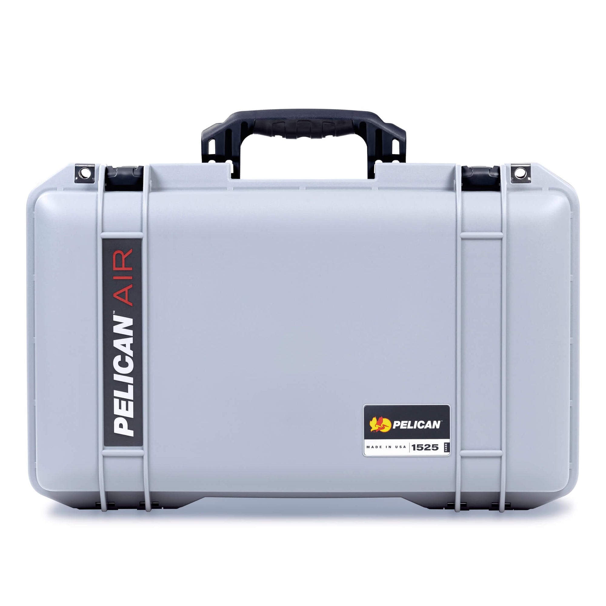 Pelican 1525 Air Case, Silver with Black Handle & Latches ColorCase 