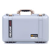 Pelican 1525 Air Case, Silver with Desert Tan Handle & Latches ColorCase