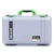 Pelican 1525 Air Case, Silver with Lime Green Handle & Latches ColorCase 