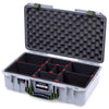 Pelican 1525 Air Case, Silver with OD Green Handle & Latches TrekPak Divider System with Convolute Lid Foam ColorCase 015250-0020-180-131