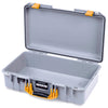 Pelican 1525 Air Case, Silver with Yellow Handle & Latches None (Case Only) ColorCase 015250-0000-180-241