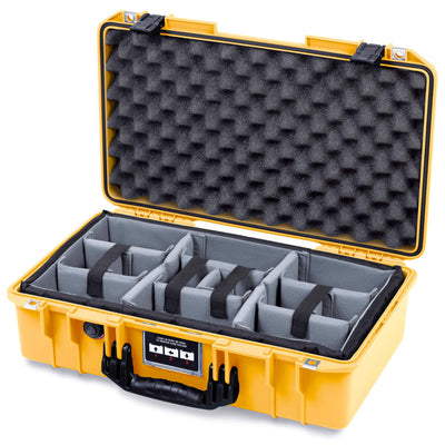 Pelican 1525 Air Case, Yellow with Black Handle & Latches ColorCase