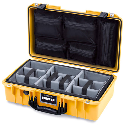 Pelican 1525 Air Case, Yellow with Black Handle & Latches ColorCase