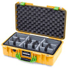 Pelican 1525 Air Case, Yellow with Lime Green Handle & Latches ColorCase