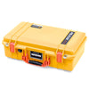 Pelican 1525 Air Case, Yellow with Orange Handle & Latches ColorCase