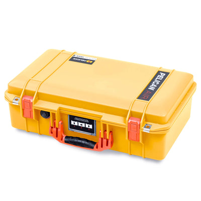 Pelican 1525 Air Case, Yellow with Orange Handle & Latches ColorCase