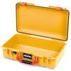 Pelican 1525 Air Case, Yellow with Orange Handle & Latches None (Case Only) ColorCase 015250-0000-240-151