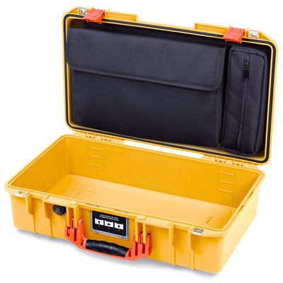 Pelican 1525 Air Case, Yellow with Orange Handle & Latches ColorCase