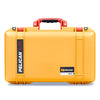 Pelican 1525 Air Case, Yellow with Orange Handle & Latches ColorCase