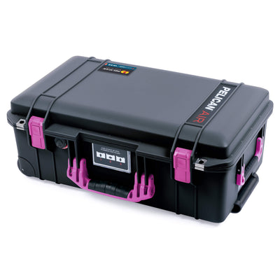 Pelican 1535 Air Case, Black with Magenta Handles & Latches ColorCase