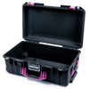 Pelican 1535 Air Case, Black with Magenta Handles & Latches